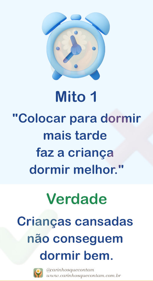 Mito: Quando crescer vai dormir sozinho. Fato: A rotina vira um hábito