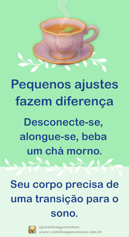 Pequenos ajustes ajudam o corpo a se preparar para dormir