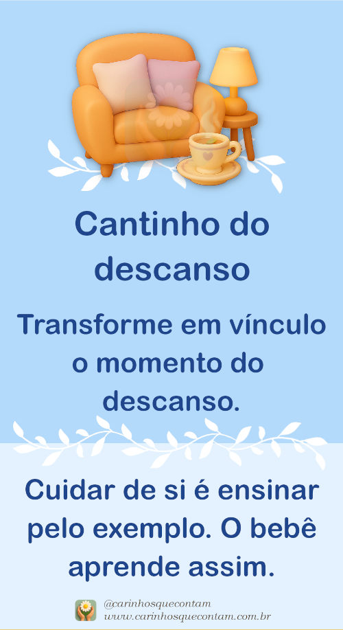 Cantinho do descanso: Cuidar de si é ensinar pelo exemplo