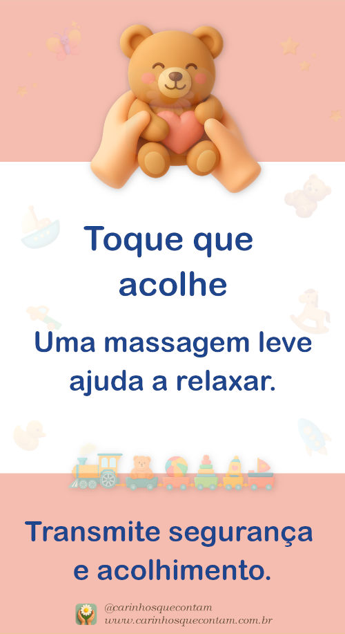 Massagem leve favorece o relaxamento infantil
