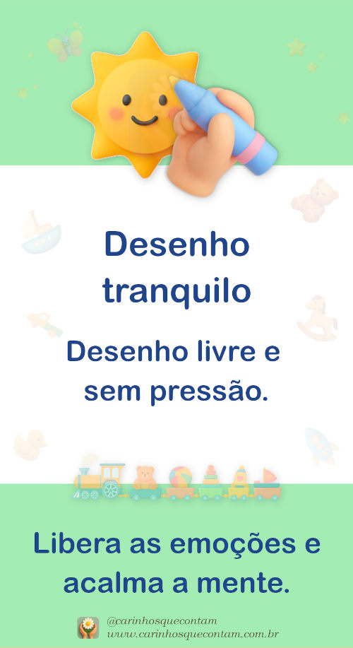 Desenho livre e sem cobrança para desacelerar