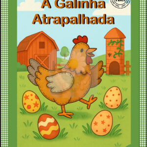 Livro Infantil A Galinha Atrapalhada + Certificado de Leitor Mirim – História Encantadora para Criatividade e Leitura Afetiva